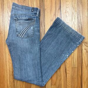 7-for-all-mankind Women's Blue and Navy Jeans